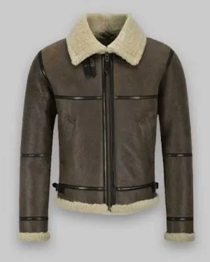 hooded faux shearling jacket at Hit jacket