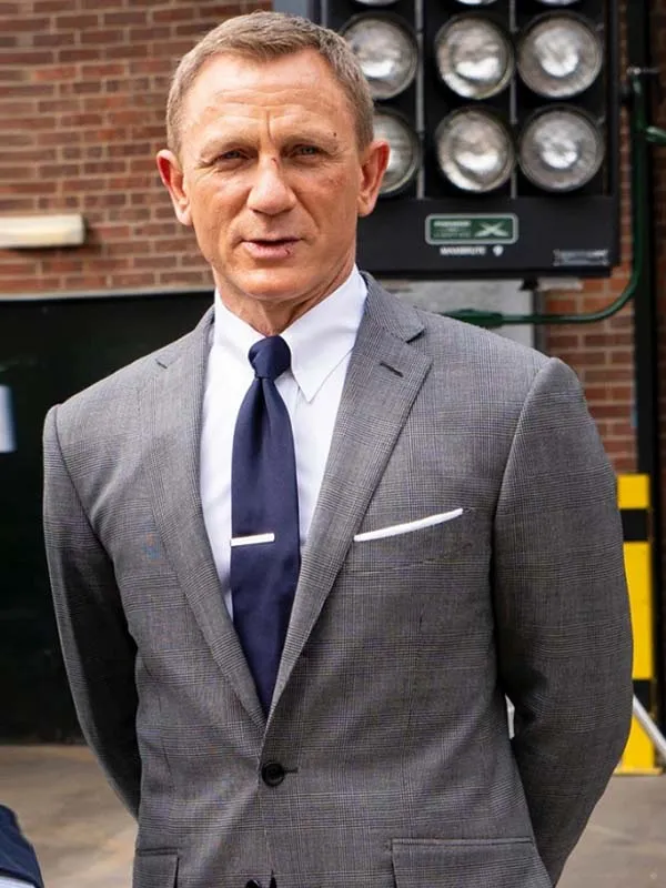 James Bond No Time To Die Grey Suit | Daniel Craig Suit - Hit Jacket