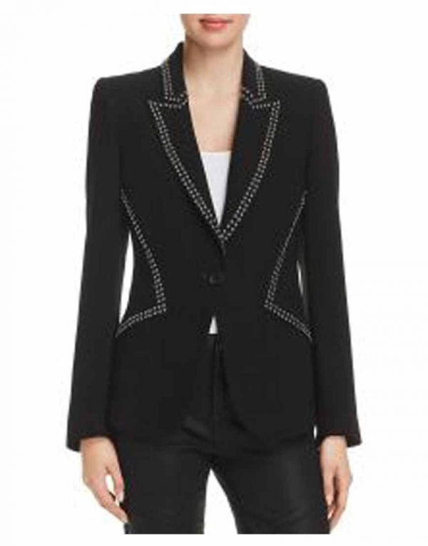 Ginger's Sweet Black Studded Filthy Rich Melia Kreiling Blazer