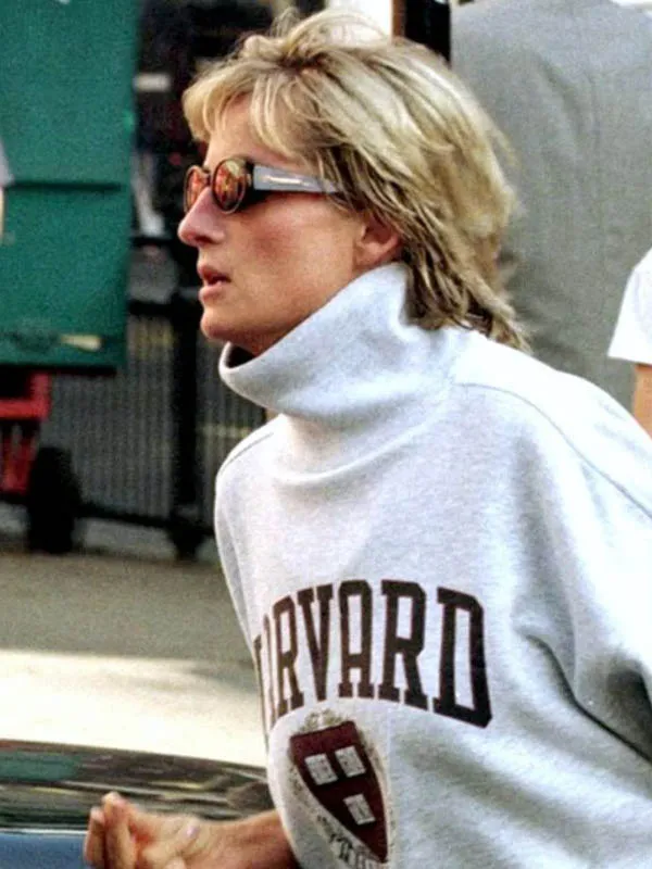 Princess Diana Harvard White Sweatshirt