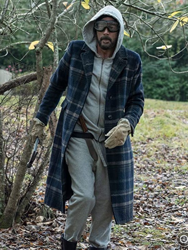 Jeffrey Dean Morgan The Walking Dead S10 Negan Plaid Checkered Coat