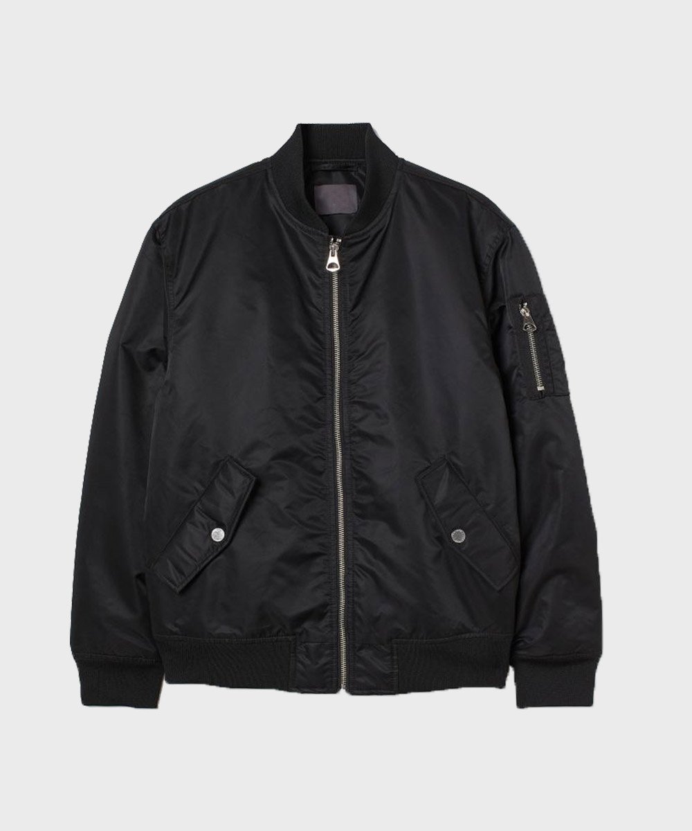 ＼半額SALE／ Mens Black Bomber Jacket | Free Shipping Worldwide - Hit Jacket ジャケット・アウター
