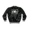 WWE Black New World Order Satin Varsity Jacket