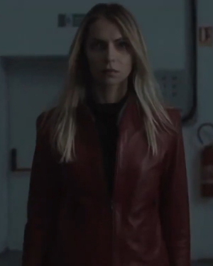 Irma Lake The Moderator 2022 Mya Snik Maroon Leather Jacket