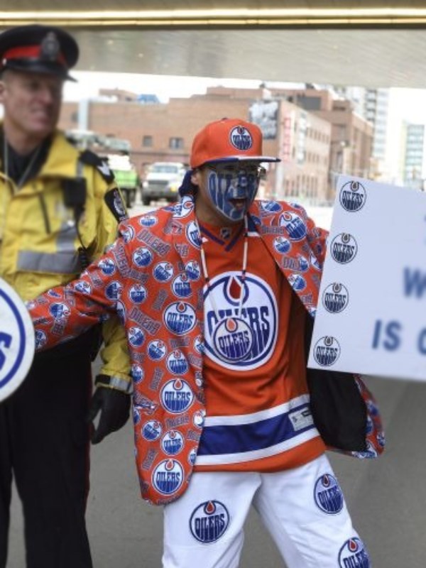 Shop Oilers Suit Jacket Free Shipping