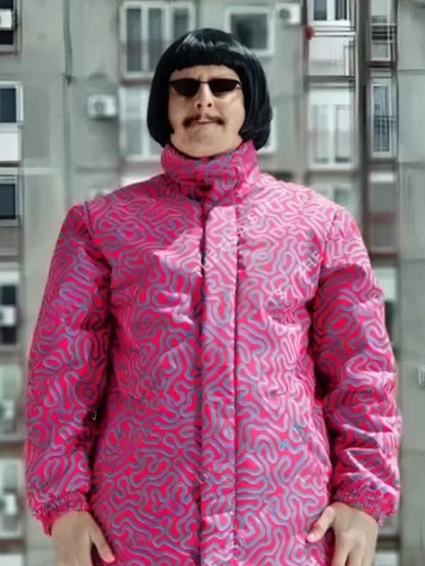 Bounce 2023 Oliver Tree Pink Print Zig-Zag Suit Bounce 2023 Oliver Tree Pink Print Zig-Zag Suit