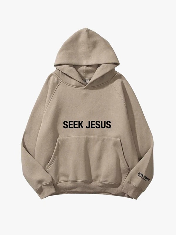 Unisex Seek Jesus Fleece Hoodie
