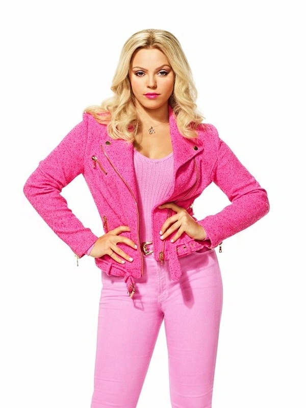 Mean Girls 2024 Reneé Rapp Pink Biker Jacket
