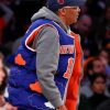 Jalen Brunson New York Knicks Spike Lee Blue Puffer Vest