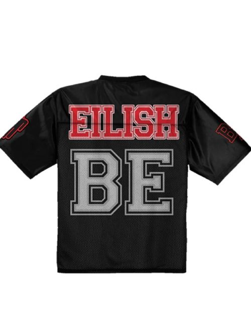ミュージシャン Billie Eilish Be Custom Jersey Game Tee ま*ー様