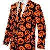 Halloween Party Pumpkin Printed Suit