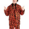 Halloween Party Pumpkin Print Costume Suit