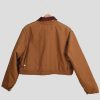Vintage NY Yankees Brown Crop Jacket