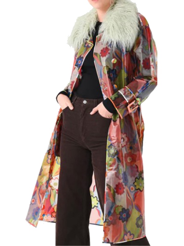 Too Much 2025 Megan Stalter Floral Trench Coat