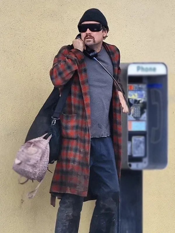 One Battle After Another 2025 Leonardo DiCaprio Coat 2025 One Battle After Another Leonardo DiCaprio Multicolor Coat - Unisex