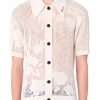 The Today Show 2025 Kirk Franklin White Floral Mesh Shirt
