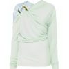 The Today Show 2025 Jill Martin Drape Sky-Blue Top
