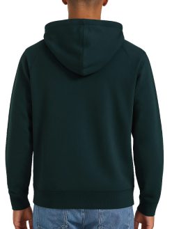 Plain Green Full Zip Hoodie