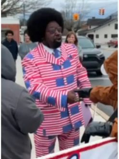 Afroman Court American Flag Print Suit