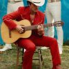 Bruno Mars Risk It All Red Country Western Suit