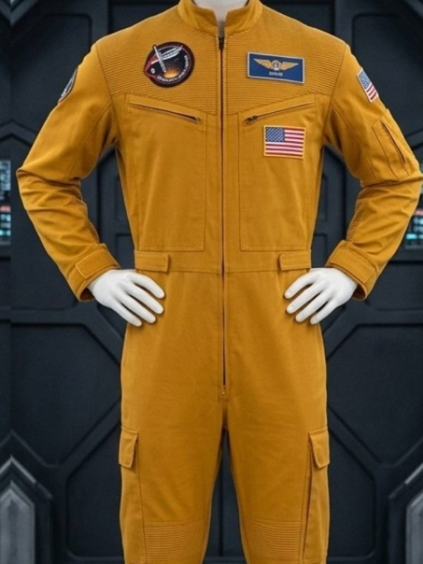 Ryan Gosling Movie Project Hail Mary 2026 Ryland Grace White Space Mission Sci-Fi Jumpsuit Ryan Gosling Movie Project Hail Mary 2026 Ryland Grace White Space Mission Sci-Fi Jumpsuit
