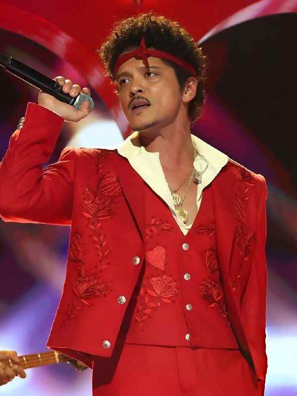 Bruno Mars Music Video I Just Might 2026 Green Floral 3 Piece Suit Bruno Mars Music Video I Just Might 2026 Green Floral 3 Piece Suit - Unisex