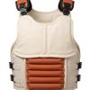 Anime Dragon Ball Z Saiyan Vegeta Off-White Canvas Panels and Orange Padded Ribbing Battle Armor