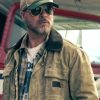 Brad Pitt Movie Heart of the Beast 2026 James Belmont Full-Zip Canvas Workwear Cotton Jacket - Beige