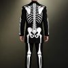 James Bond 007 Song Day of The Dead Halloween Skeleton Tuxedo Suit Costume in Black