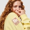 Salish Matter 2026 Sincerely Yours The Anniversary Signature Puff Print Graphics, Front Lettering & Sleeve Patch Light Yellow Hoodie